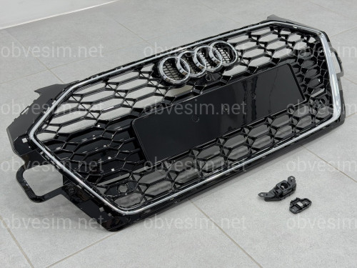 Решітка радіатора стиль RS4 для Audi A4 B9 2020-2024