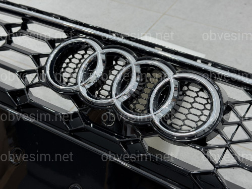 Решітка радіатора стиль RS4 для Audi A4 B9 2020-2024