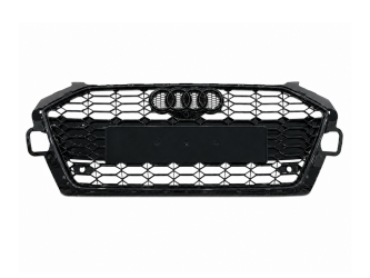 Решітка радіатора в стилі RS4 BLACK для Audi A4 2020-2023