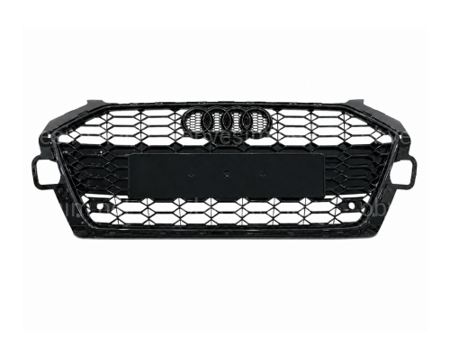 Решітка радіатора в стилі RS4 BLACK для Audi A4 2020-2023