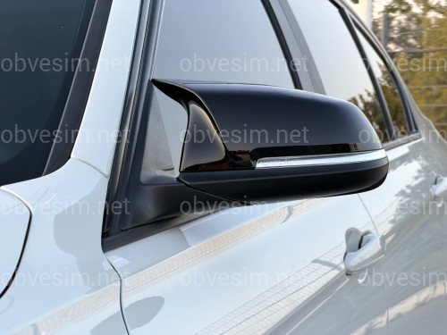 Кришки дзеркал для BMW 3 series F30 F31 2012-2018, чорний глянець