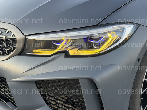 Фари Laser BMW 3 series G20 / G21 2018-2022, 2 РЕЖИМИ ДХО БІЛІ / ЖОВТІ