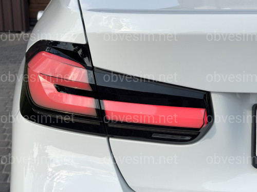 Задні LED ліхтарі стиль G30 для BMW 3 series F30 2012-2018 димчасті, комплект 4шт.