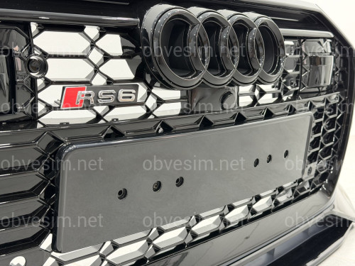 Бампер передній у зборі стиль RS6 ПІД РАДАРИ для Audi A6 C8 2018+