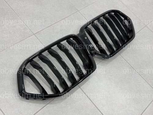 Решітка радіатора ніздрі M-Performance для BMW X6 G06 2019- чорний глянець
