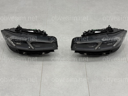 Фари LCI 2022+ рестайлінг Shadow Line для BMW G20/G21 2019-2022 2шт. із заміною бампера на 22+