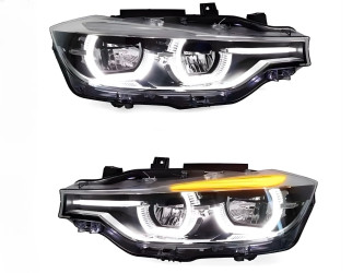 Фари FULL LED для BMW 3 series F30 F31 2012-2018 2шт, КСЕНОН У ЛЕД