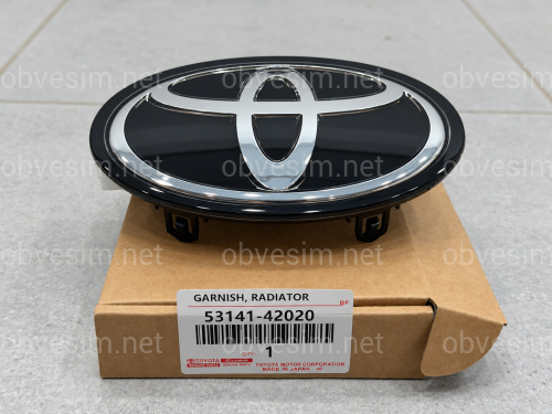 Емблема TOYOTA під ДІСТРОНІК під склом чорна 5314142020