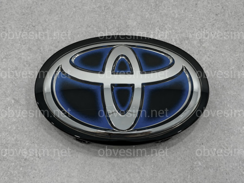 Емблема TOYOTA під ДІСТРОНІК під склом синя 5314142020
