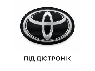Емблема TOYOTA під ДІСТРОНІК під склом чорна 90975C2023