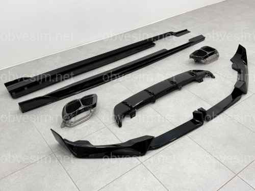 Комплект обвісу M paket LCI Paradigm для BMW X6 G06 2023+, колір чорний глянець