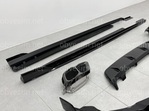Комплект обвісу M paket LCI Paradigm для BMW X6 G06 2023+, колір чорний глянець