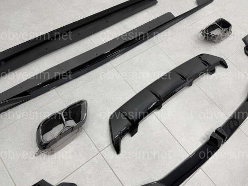 Комплект обвісу M paket LCI Paradigm для BMW X6 G06 2023+, колір чорний глянець