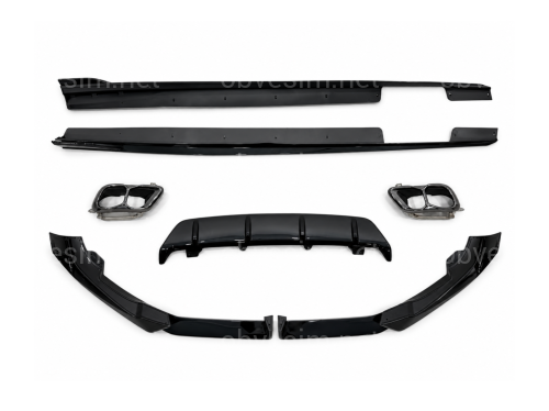 Комплект обвісу M paket LCI Paradigm для BMW X6 G06 2023+, колір чорний глянець