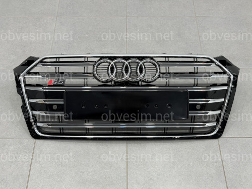 Решітка радіатора S5 CHROME для Audi A5 2016-2020