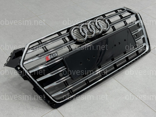 Решітка радіатора S5 CHROME для Audi A5 2016-2020