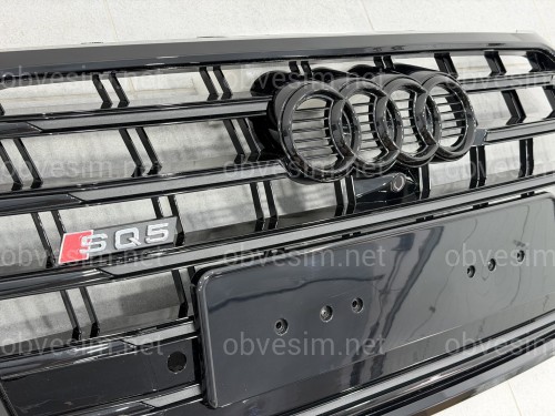 Решітка радіатора стиль SQ5 BLACK для Audi Q5 2017-2020