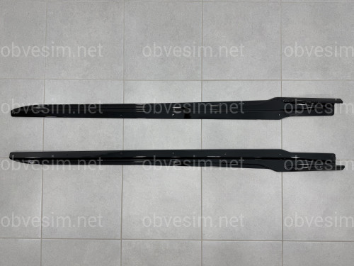 Леза під пороги Paradigma BMW X3 G01 X3M F97 / X4 G02 F98 2018-2024 2шт. ABS пластик, колір чорний глянець