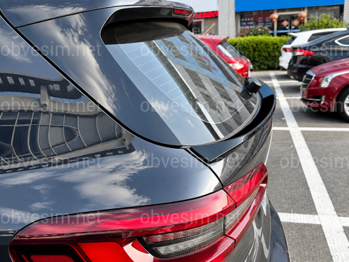 Спойлер під скло (нижній) BMW X5 G05 2018+ ABS пластик колір, чорний глянець