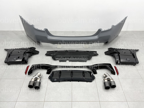 Комплект обвісу M5 F90 LCI BMW 5 series G30 2020+ (передній / задній бампер, пороги, насадки на труби, жалюзі, ніздрі)