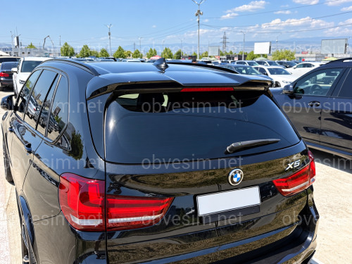 Спойлер козирок на кришку багажника BMW X5 F15 2013-2018, колір чорний глянець