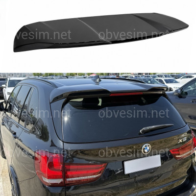 Спойлер козирок на кришку багажника BMW X5 F15 2013-2018, колір чорний глянець