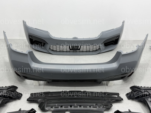 Комплект обвісу стиль M5 F90 LCI для BMW 5 series G30 2020-2023 (передній / задній бампер, пороги)
