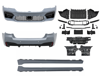 Комплект обвісу стиль M5 F90 LCI для BMW 5 series G30 2020-2023 (передній / задній бампер, пороги)