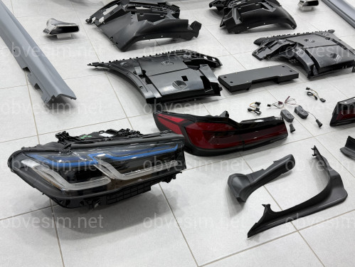 Комплект обвісу рестайлінг M paket LCI 2020+ для BMW 5 series G30 2016-2020 з фарами BMW Laser