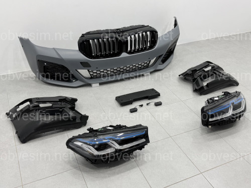 Комплект рестайлінгу передньої частини M paket LCI 2020+ для BMW 5 series G30 G31 2016-2020 з фарами BMW Laser