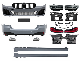 Комплект обвісу рестайлінг M paket LCI 2020+ для BMW 5 series G30 2016-2020 з фарами Shadow Line