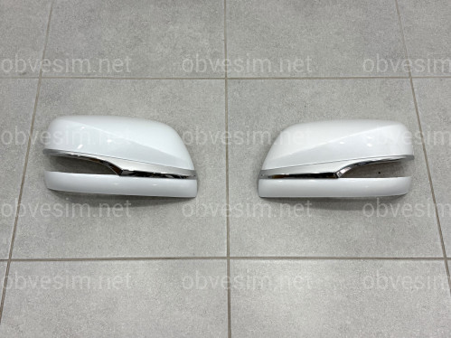 Кришки накладки дзеркал Lexus LX 570/450D 2016-2021 GX 460 2009-2023 перламутр білий 2шт.