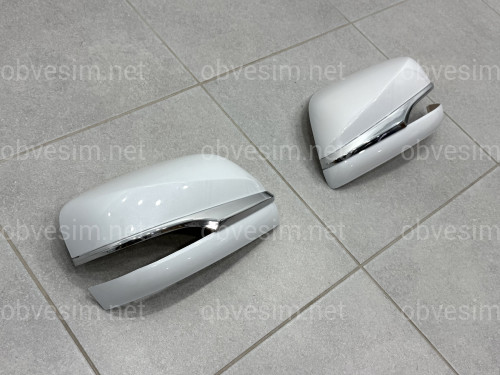 Кришки накладки дзеркал Lexus LX 570/450D 2016-2021 GX 460 2009-2023 перламутр білий 2шт.