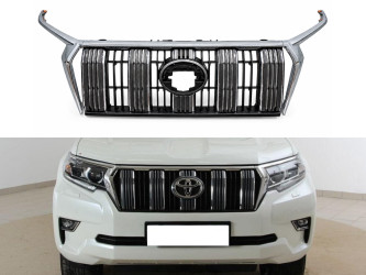 Решетка радиатора с ресницами Toyota Land Cruiser Prado 150 2018-2022