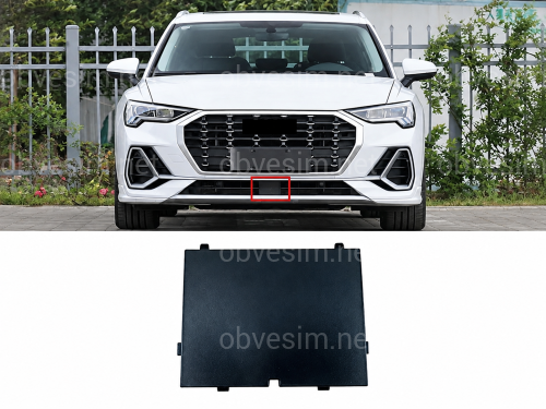 Накладка переднього бампера під круїз радар 83A807412A9B9 для Audi Q3 83A 19-23 S-Line оригінал