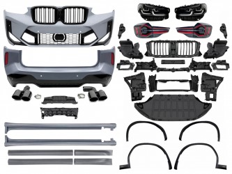 Обвіс комплект рестайлінгу X3M F97 LCI 2022+ для BMW X3 G01 2018-2021 з фарами Shadow Line