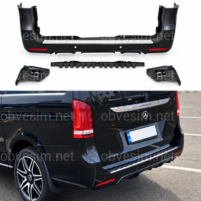 Задній бампер AMG для Mercedes V Class Vito Metris W447 2014-