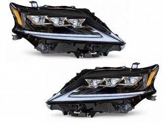 Фари Full LED 3 лінзи Lexus RX 350/450H 2012-2015 у стилі рестайлінг 2020