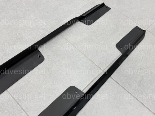 Леза під пороги довгі M Paket BMW X6 G06 F96 2019-2026 2шт чорний глянець