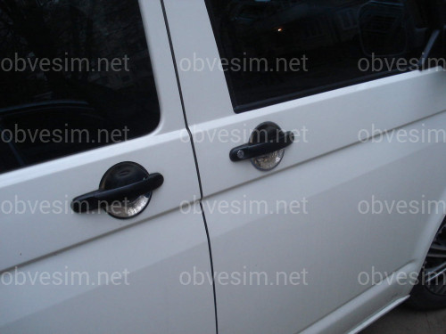 Хром накладки під ручки (мильниці) Volkswagen Caddy 04-15 / T5 03-15 (нержавіюча сталь) 4 штучні