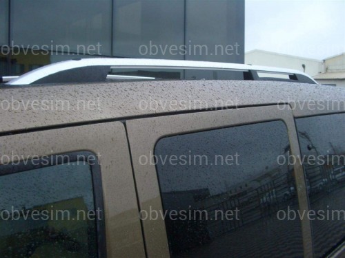 Рейлінги на дах модель CROWN Ford Transit Connect / Tourneo 2004-2015 КОРОТКА БАЗА, колір сірий мат