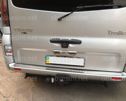 Хром накладка на планку багажника Renault Trafic 2004- ляда (нержавіюча сталь) з невеликими подряпинами)