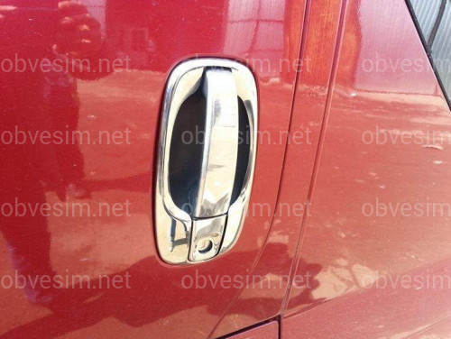Окантування ручок Opel Vivaro / Renault Trafic / Nissan Primastar (нержавіюча сталь) 4 шт.