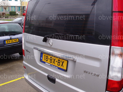 Хром накладка на планку багажника Mercedes-Benz Vito/Viano W639 2004-2014 ляда (нержавіюча сталь)