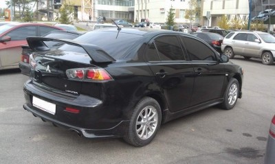 Спойлер на багажник EVO Lancer X 2007-2015 ABS пластик під фарбування