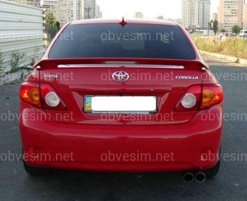 Спойлер на багажник зі стоп-сигналом Toyota Corolla 2007-2012 ABS пластик під фарбування
