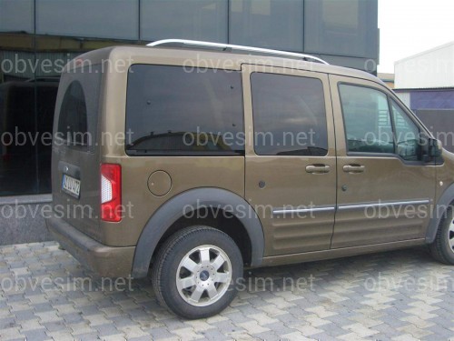 Рейлінги на дах модель CROWN Ford Transit Connect / Tourneo 2004-2015 КОРОТКА БАЗА, колір сірий мат