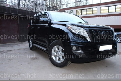 Спідниця переднього бампера Modelista Toyota Land Cruiser Prado 150 рестайлінг 2013+ (білий)
