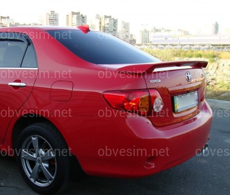 Спойлер на багажник зі стоп-сигналом Toyota Corolla 2007-2012 ABS пластик під фарбування