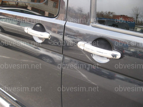 Хром накладки на ручки Volkswagen Caddy 04-17/T5 03-15 (нержавіюча сталь) 4 шт.